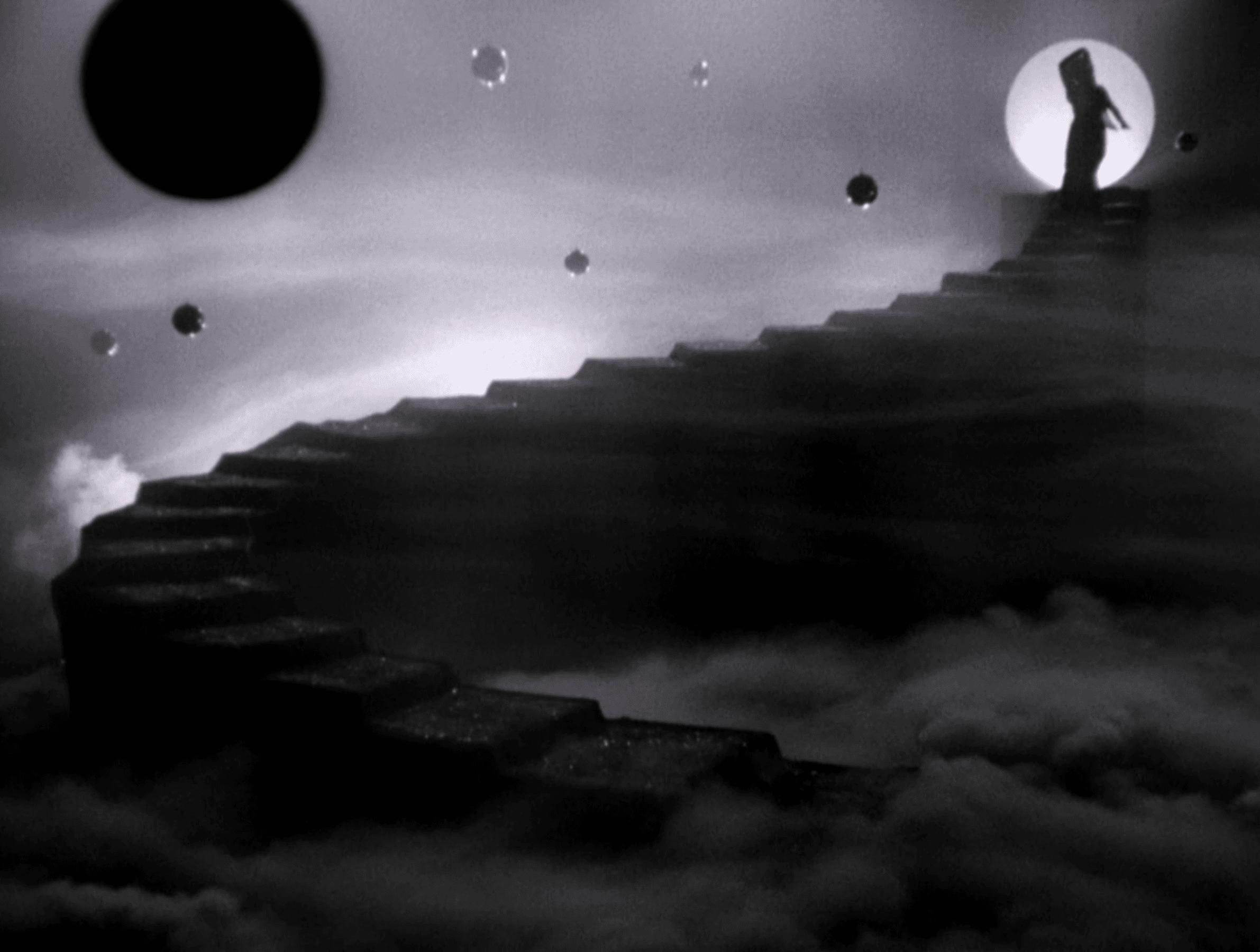 Meena dancing in a magical set